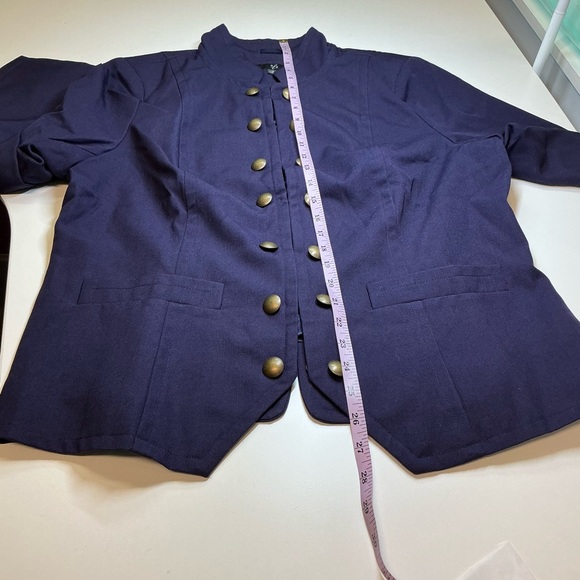 RLZ Purple Jacket Satin Lining w/Brass Buttons 14 - Picture 7 of 9